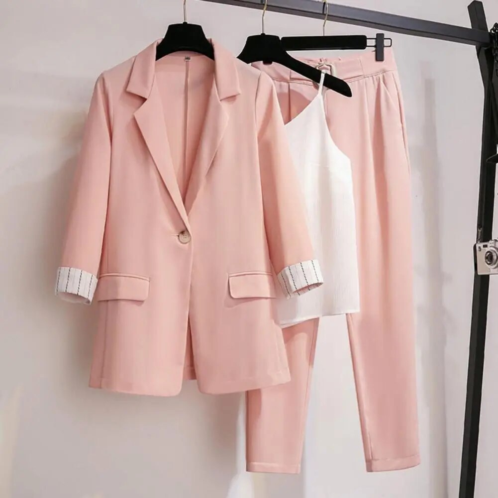 Sorella | Women’s Three-Piece Tailored Blazer Suit Set