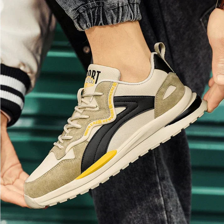 Roger | Men’s Color Block Lace-Up Sneakers