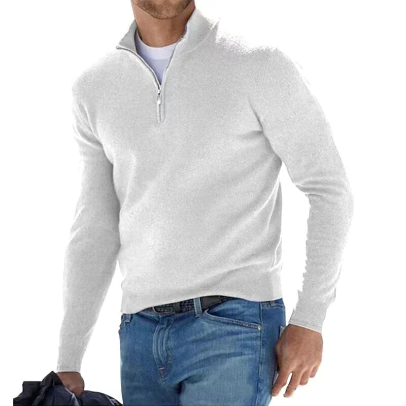 Brenner | Men’s Slim Fit Sweater with Half-Zip