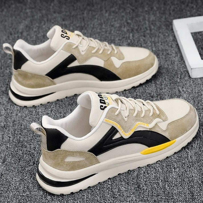 Roger | Men’s Color Block Lace-Up Sneakers