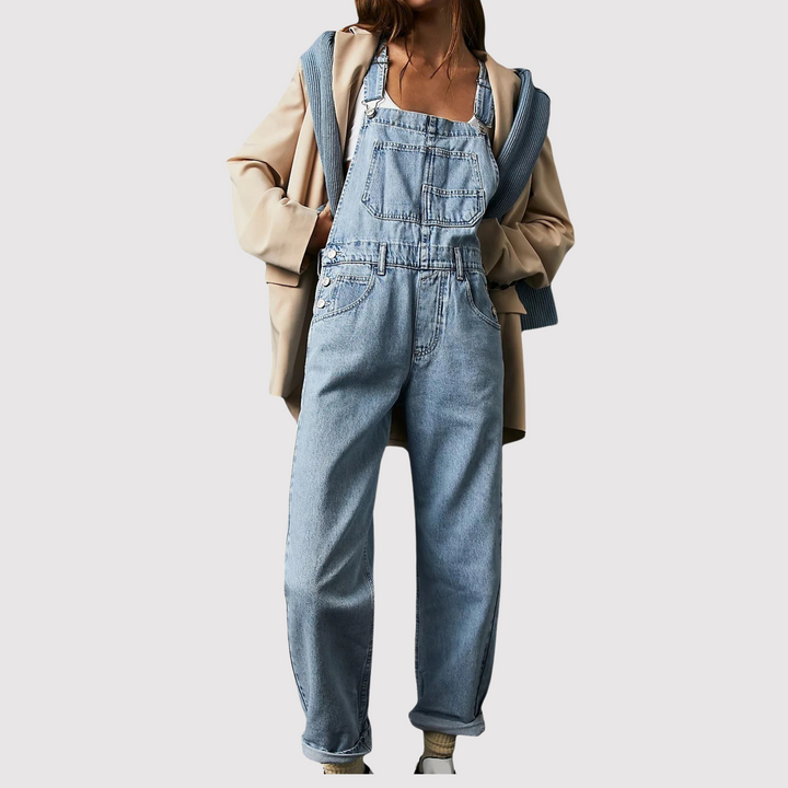 Marla | Women’s Denim Overall Jumpsuit
