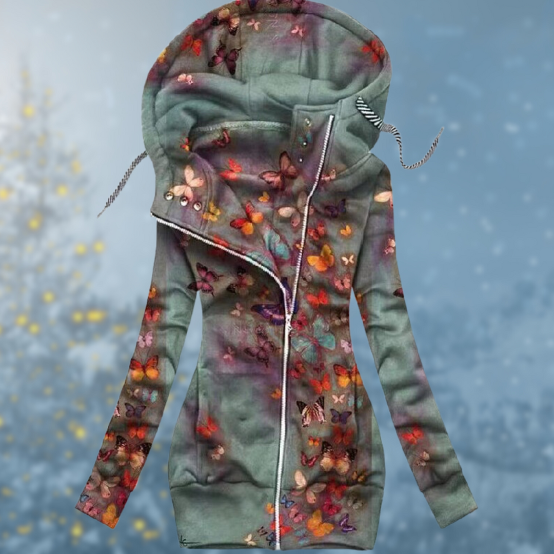 Noemie | Women’s Colorful Printed Jacket with Hood