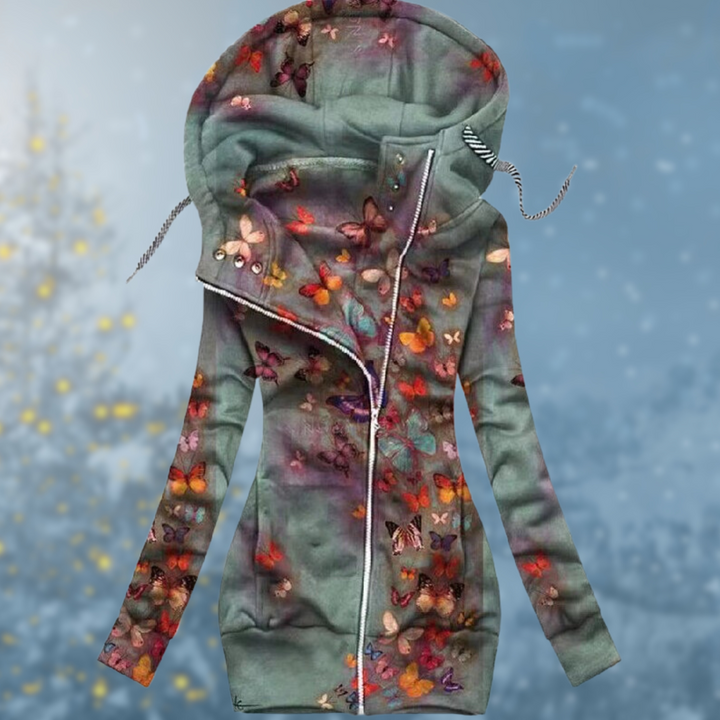 Noemie | Women’s Colorful Printed Jacket with Hood