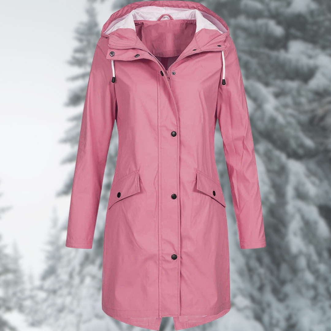 Aveline | Women’s Long Waterproof Raincoat with Hood
