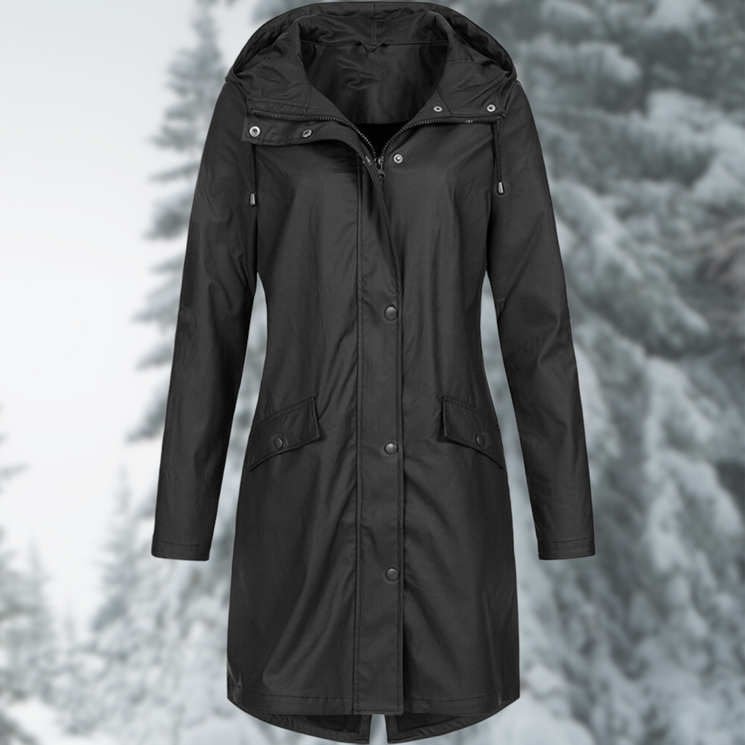 Aveline | Women’s Long Waterproof Raincoat with Hood