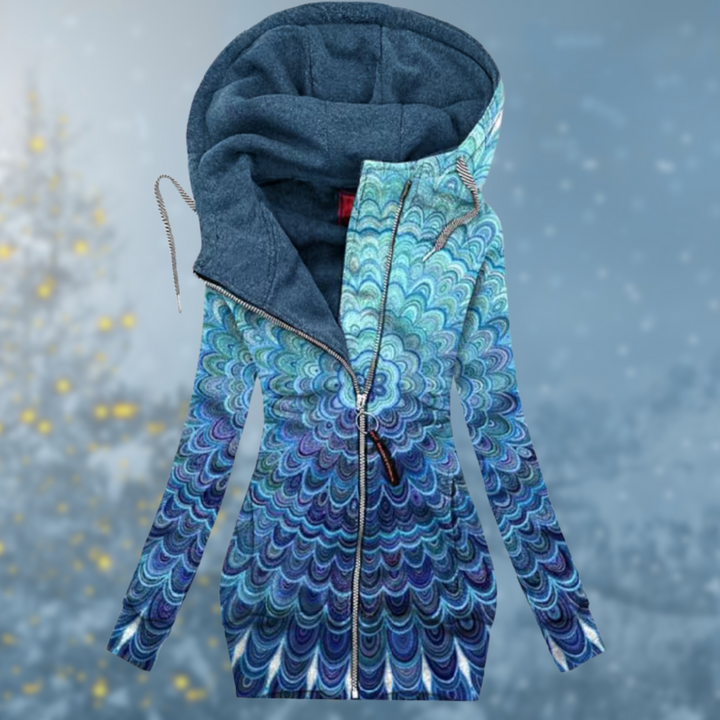 Noemie | Women’s Colorful Printed Jacket with Hood