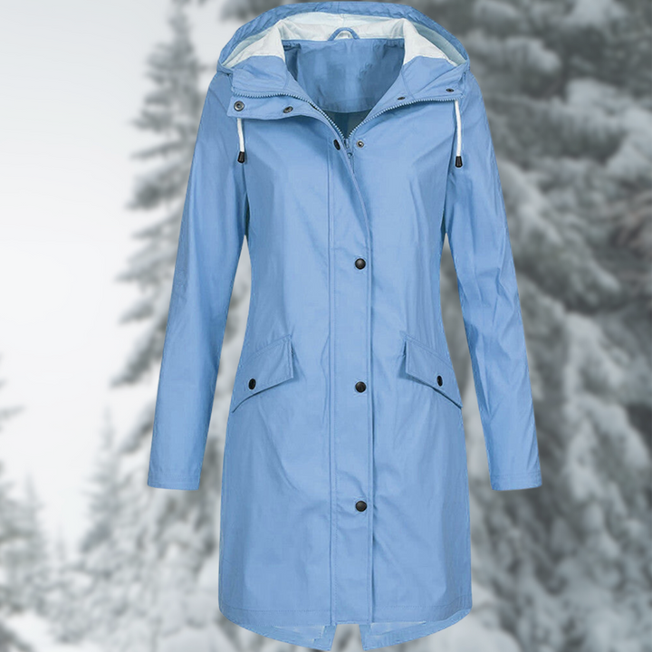 Aveline | Women’s Long Waterproof Raincoat with Hood