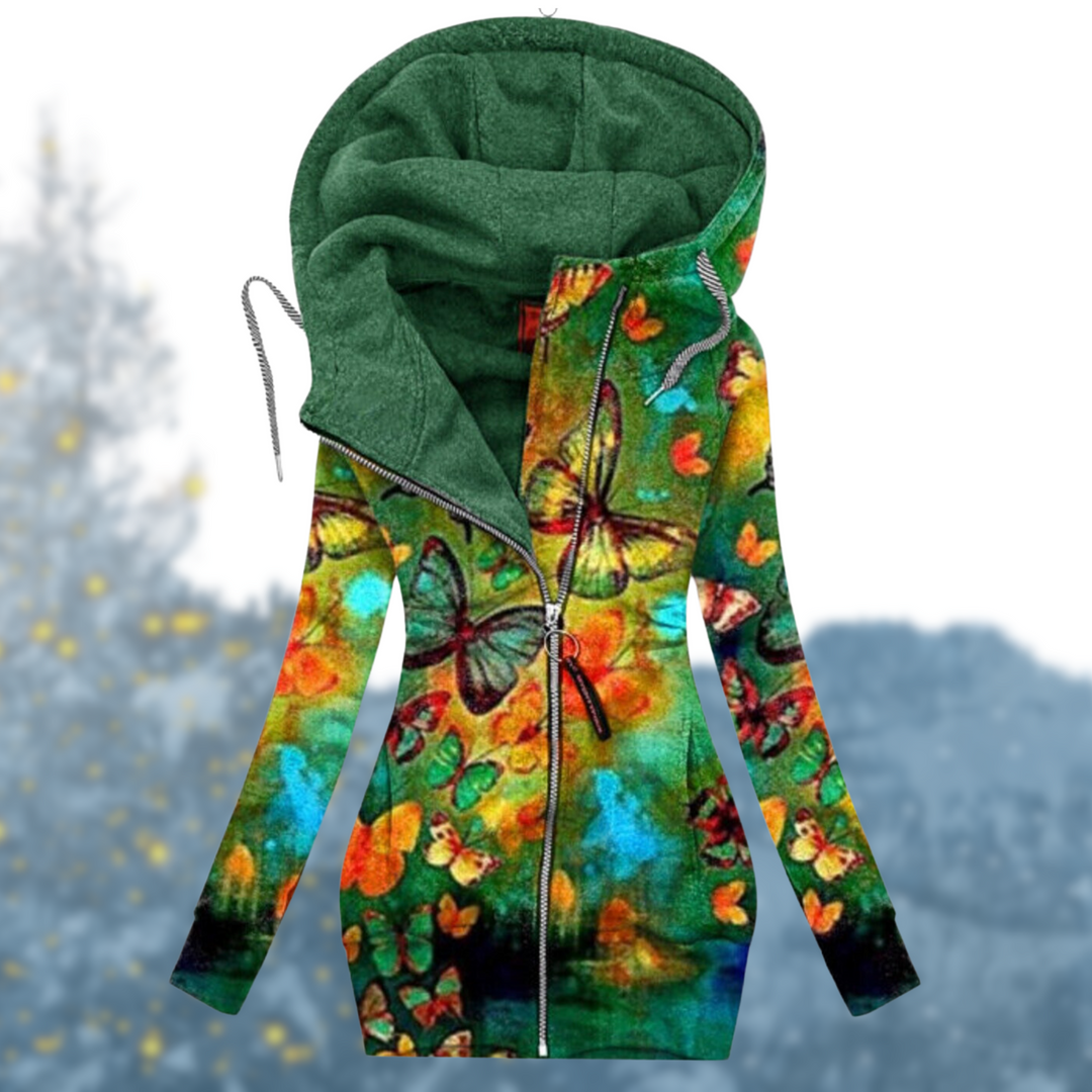 Noemie | Women’s Colorful Printed Jacket with Hood