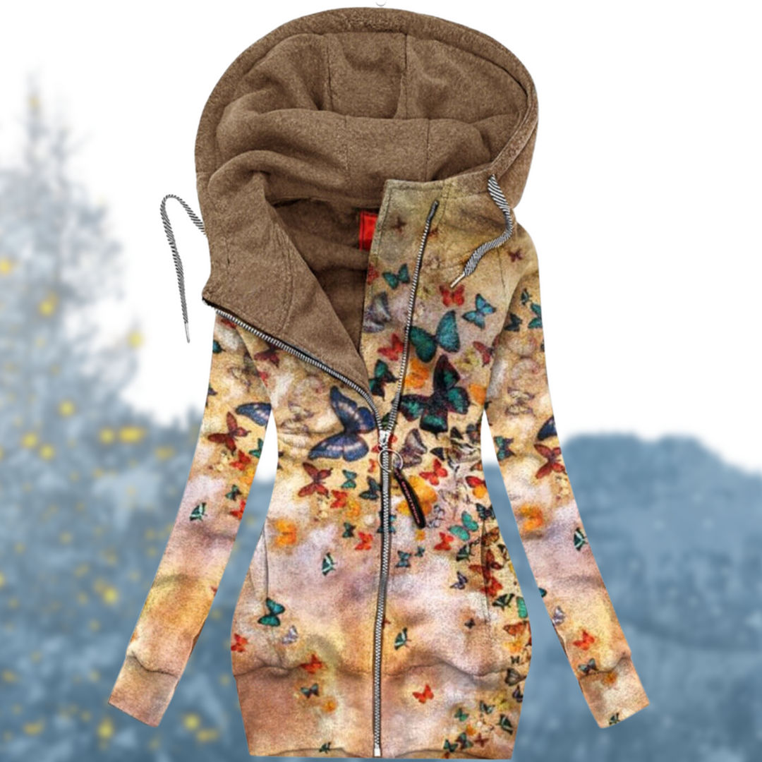 Noemie | Women’s Colorful Printed Jacket with Hood