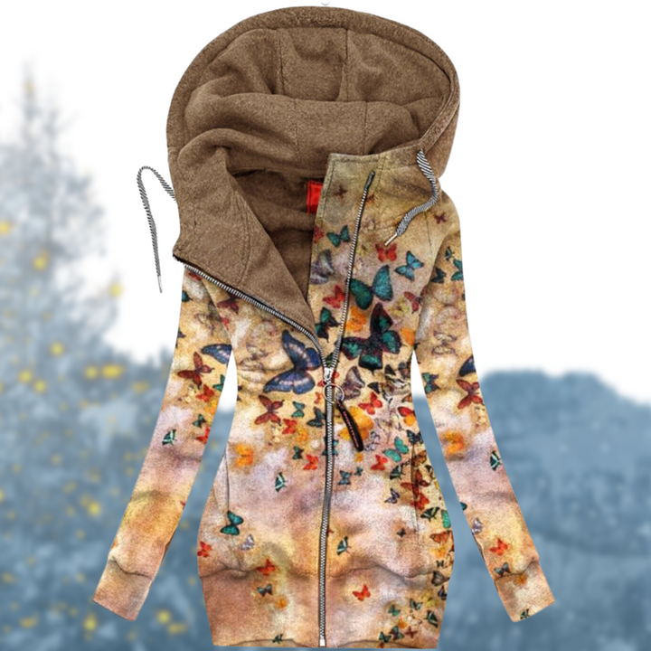 Noemie | Women’s Colorful Printed Jacket with Hood