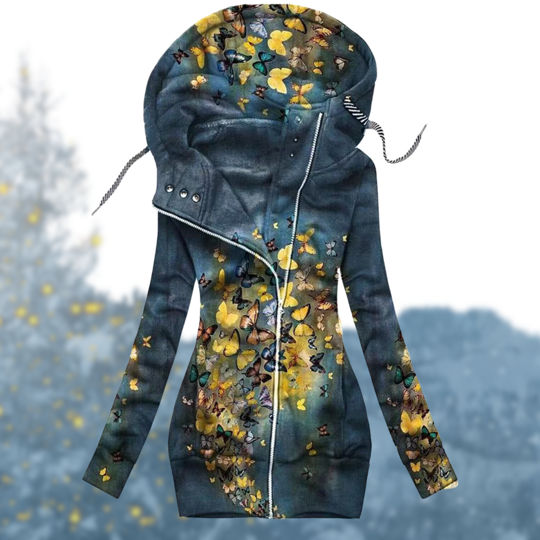 Noemie | Women’s Colorful Printed Jacket with Hood