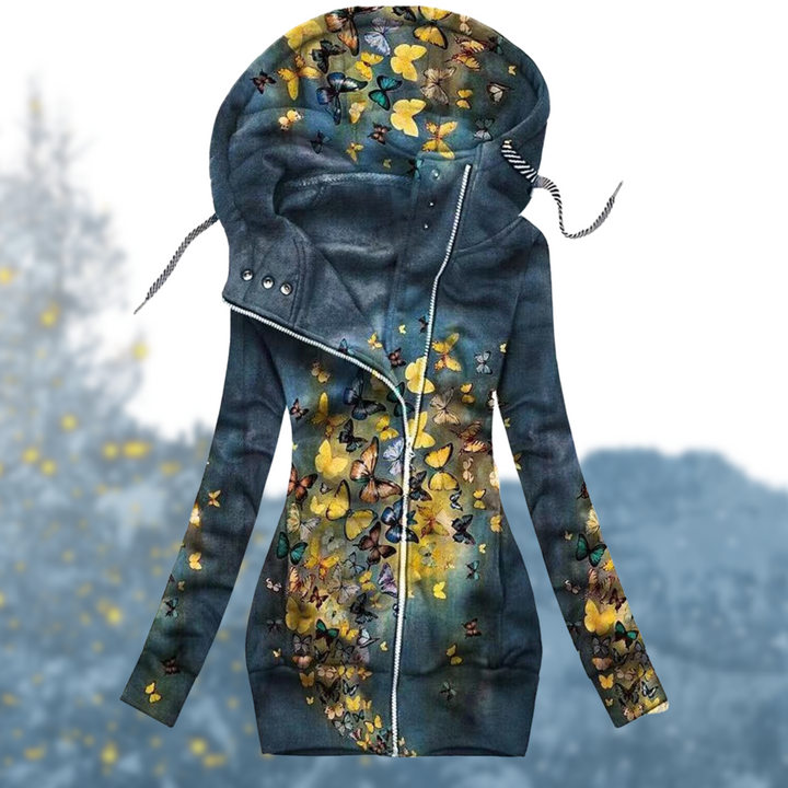 Noemie | Women’s Colorful Printed Jacket with Hood
