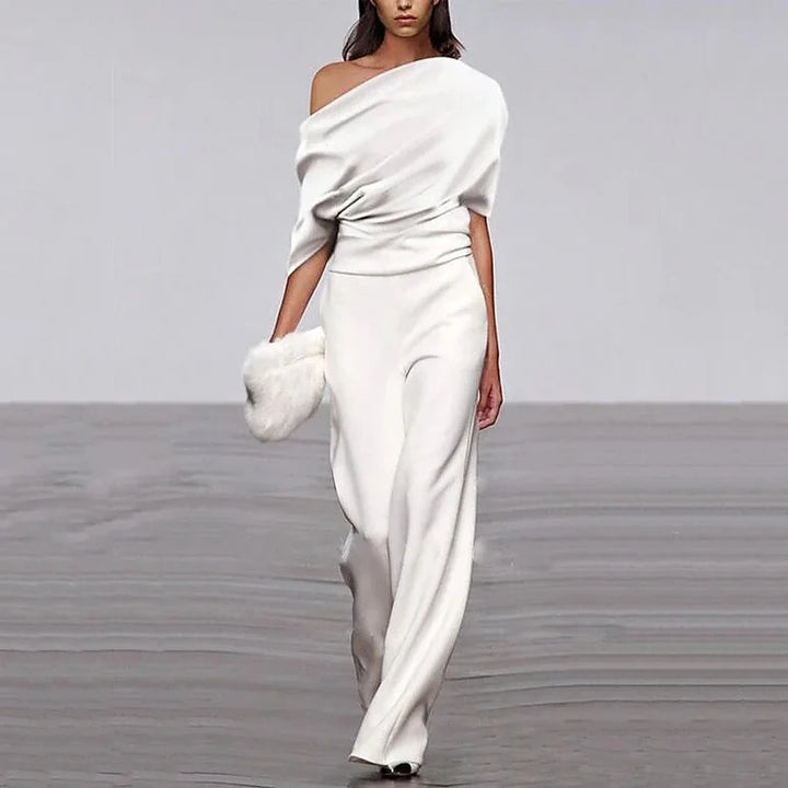 Lumina | Women’s Elegant Spring Jumpsuit with Asymmetrical Style