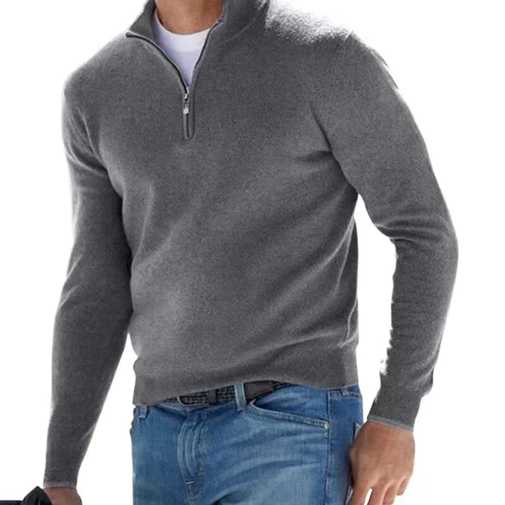 Brenner | Men’s Slim Fit Sweater with Half-Zip