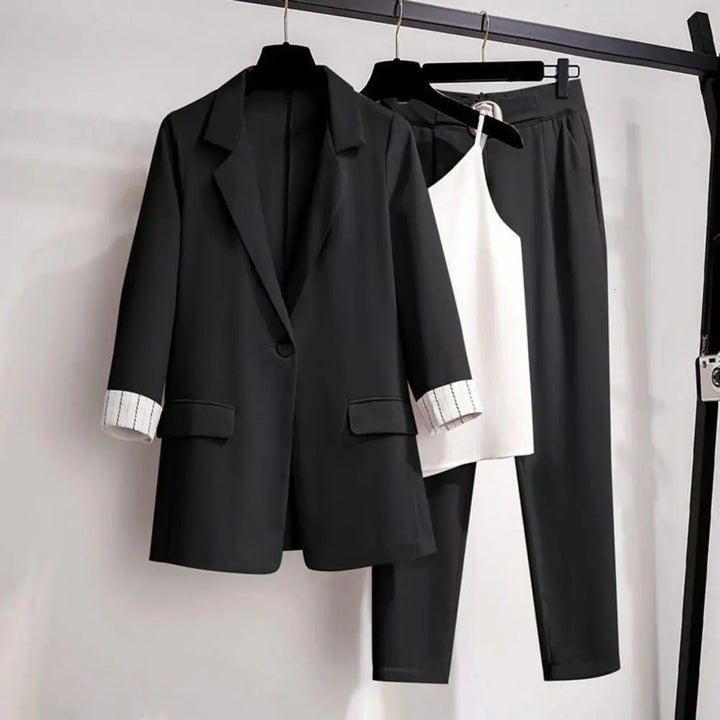 Sorella | Women’s Three-Piece Tailored Blazer Suit Set