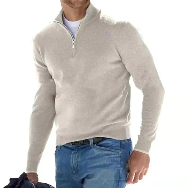 Brenner | Men’s Slim Fit Sweater with Half-Zip