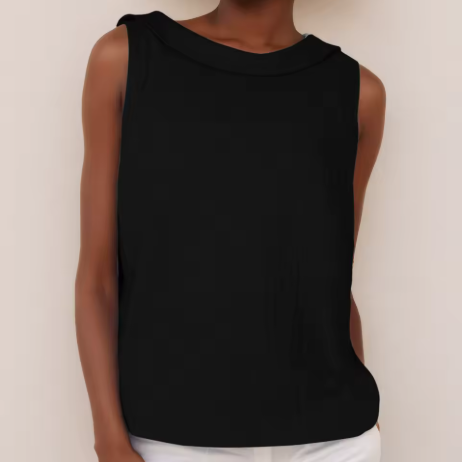 Ella | Women's Sleeveless Collar Lightweight Top