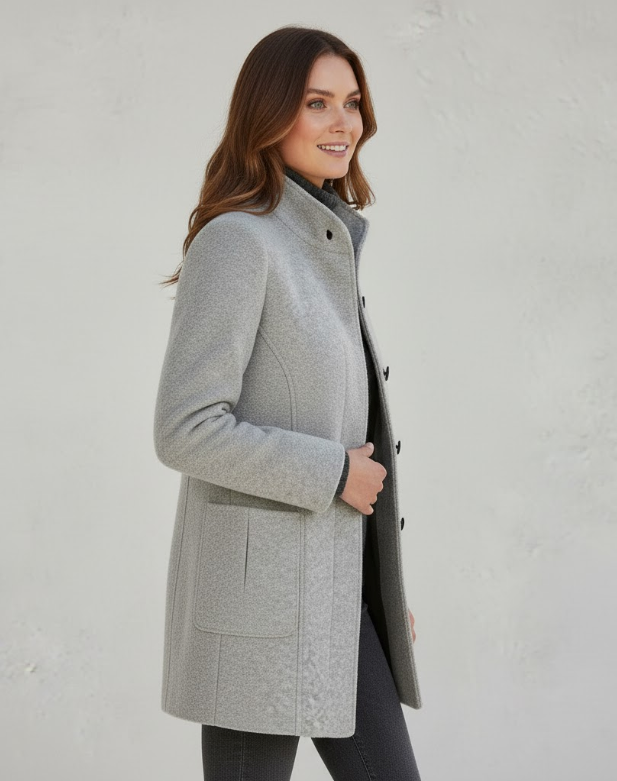 Nora | Women’s Mid-Length Winter Coat with Pockets