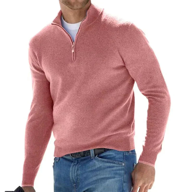 Brenner | Men’s Slim Fit Sweater with Half-Zip
