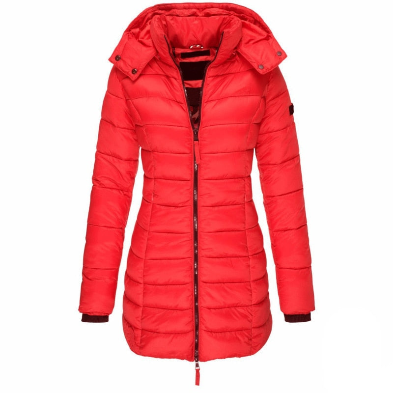 Felissa | Women's Long Down-Filled Hooded Parka Coat
