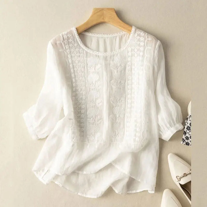 Yelena | Women's Embroidered Long Sleeve Blouse