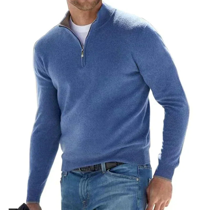 Brenner | Men’s Slim Fit Sweater with Half-Zip