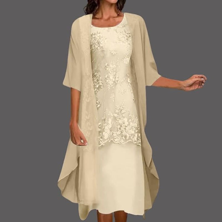 Maritza | Women’s Floral Two-Piece Dress Set with Kimono