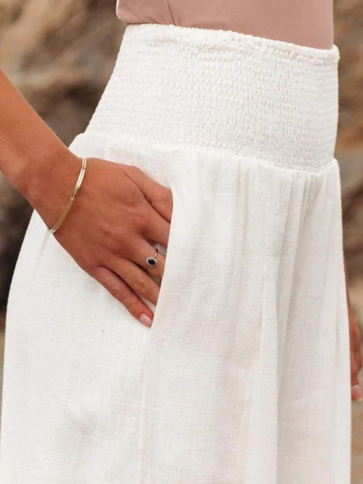 Brenda | Women's High and Elastic Waist Summer Pants