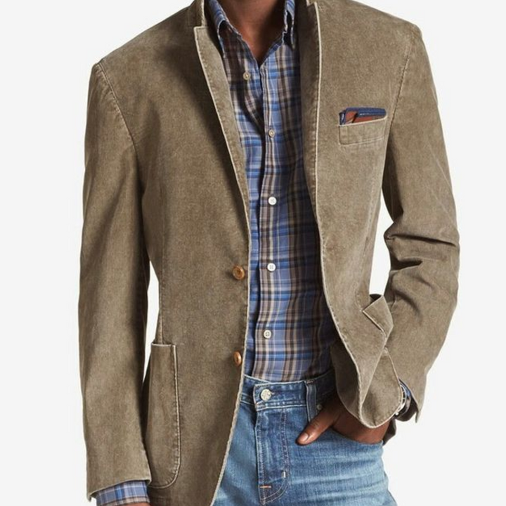 Ryder | Men’s Retro Button-Up Coat with Pockets