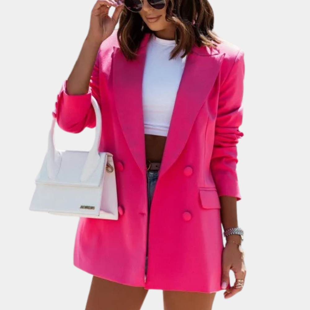 Aurelia | Women's Half-Length Tailored Blazer with Double Breasted