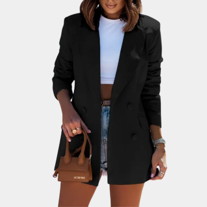 Aurelia | Women's Half-Length Tailored Blazer with Double Breasted