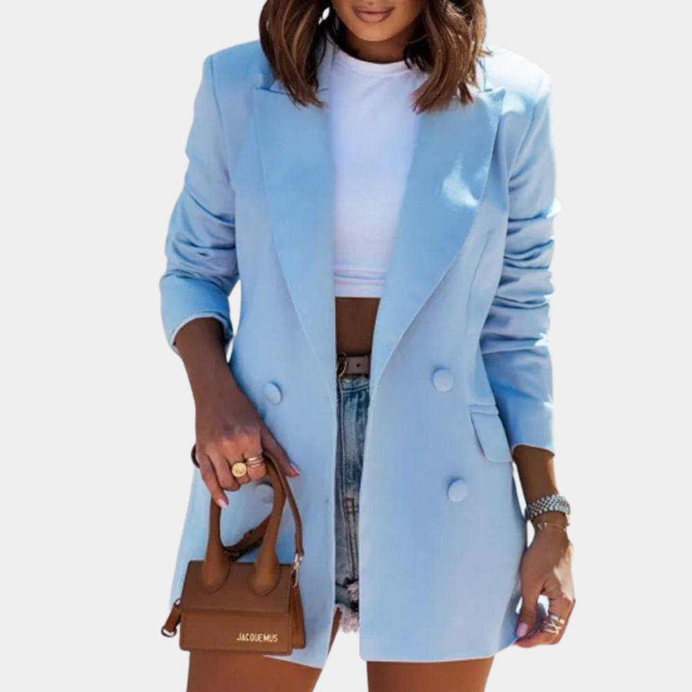 Aurelia | Women's Half-Length Tailored Blazer with Double Breasted