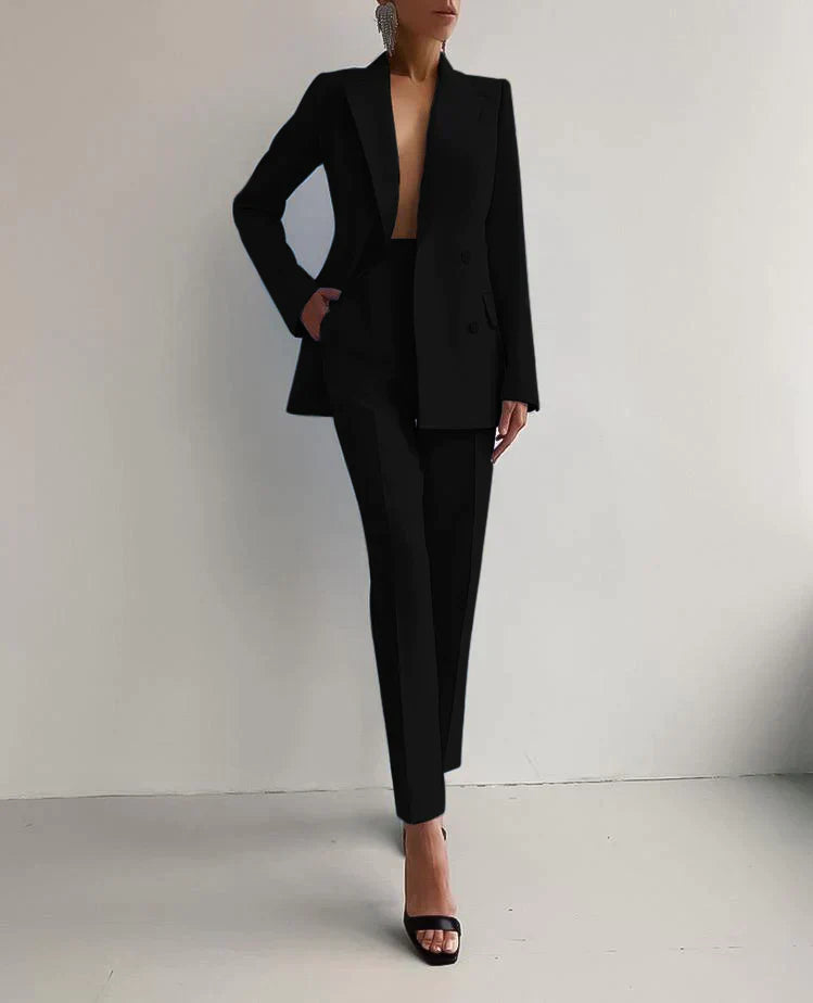 Cambria | Women’s Double-Breasted Blazer and Trousers Set