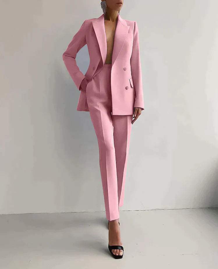 Cambria | Women’s Double-Breasted Blazer and Trousers Set
