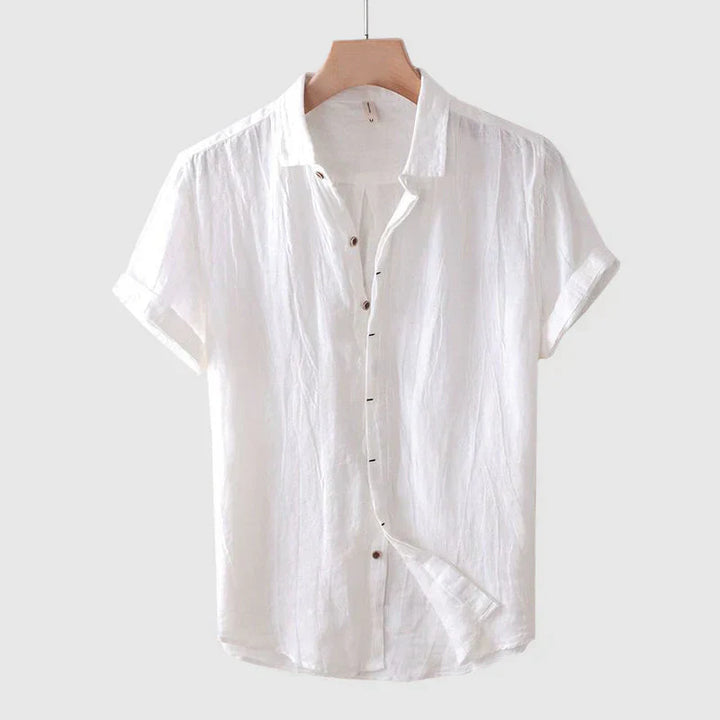 Robin | Men’s Casual Linen Shirt with Short Sleeve