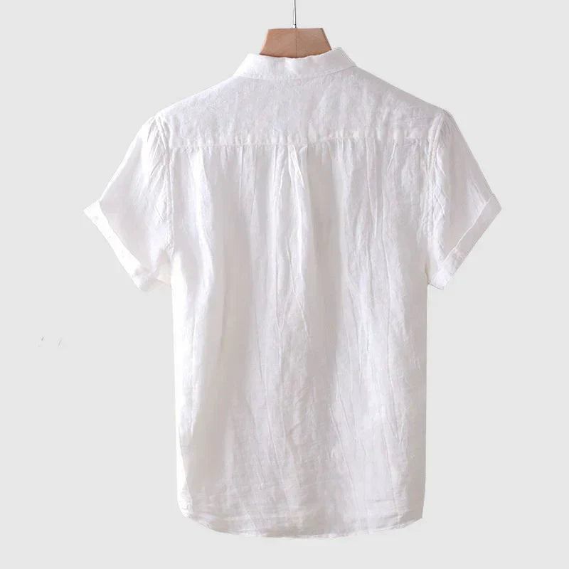 Robin | Men’s Casual Linen Shirt with Short Sleeve