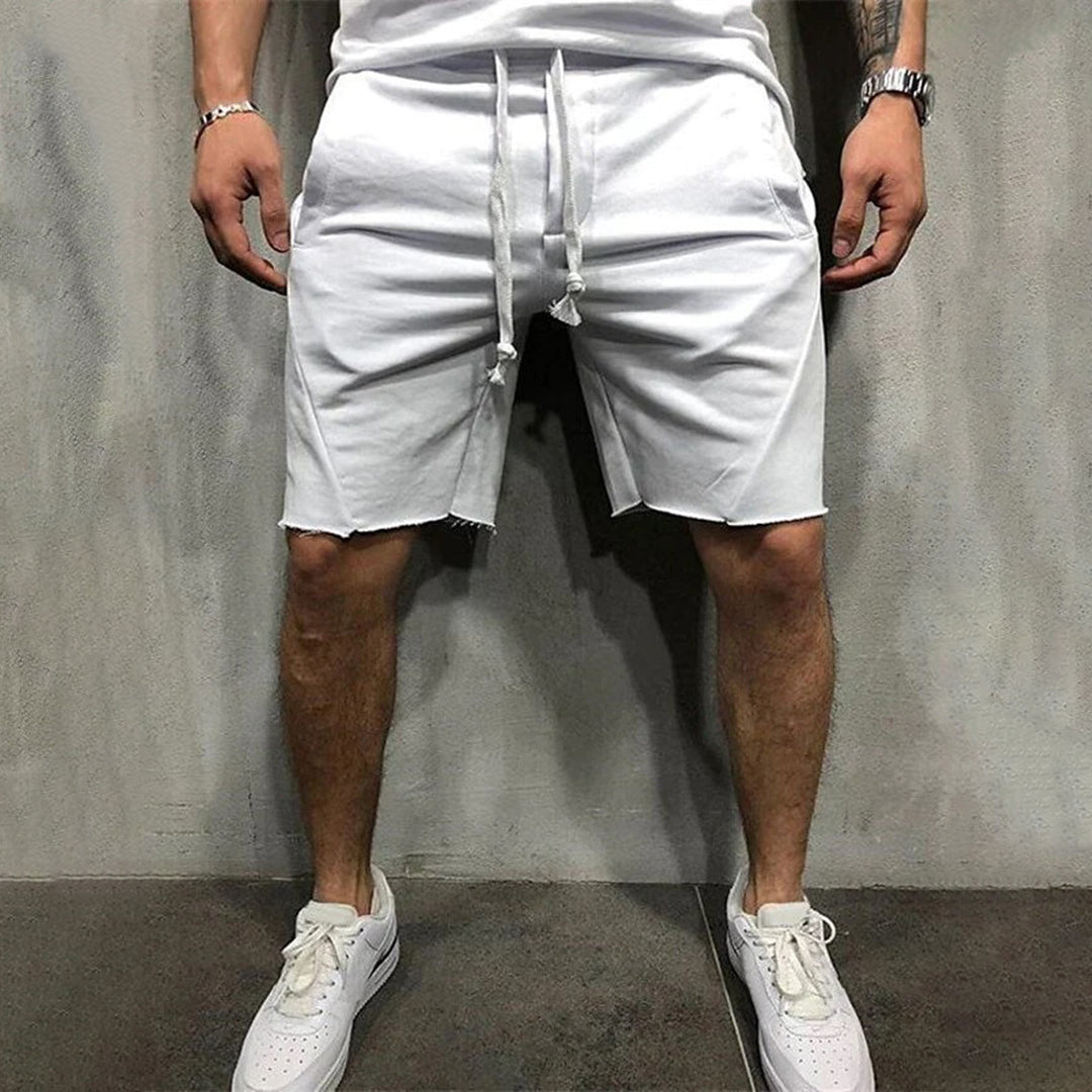 Rydell | Men’s Casual Drawstring Shorts with Raw Hem