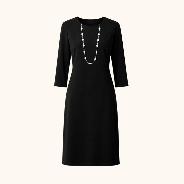 Women’s Round Neck Knee-Length Dress