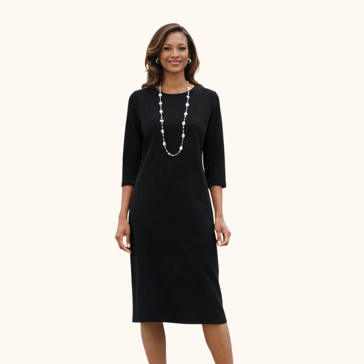 Women’s Round Neck Knee-Length Dress