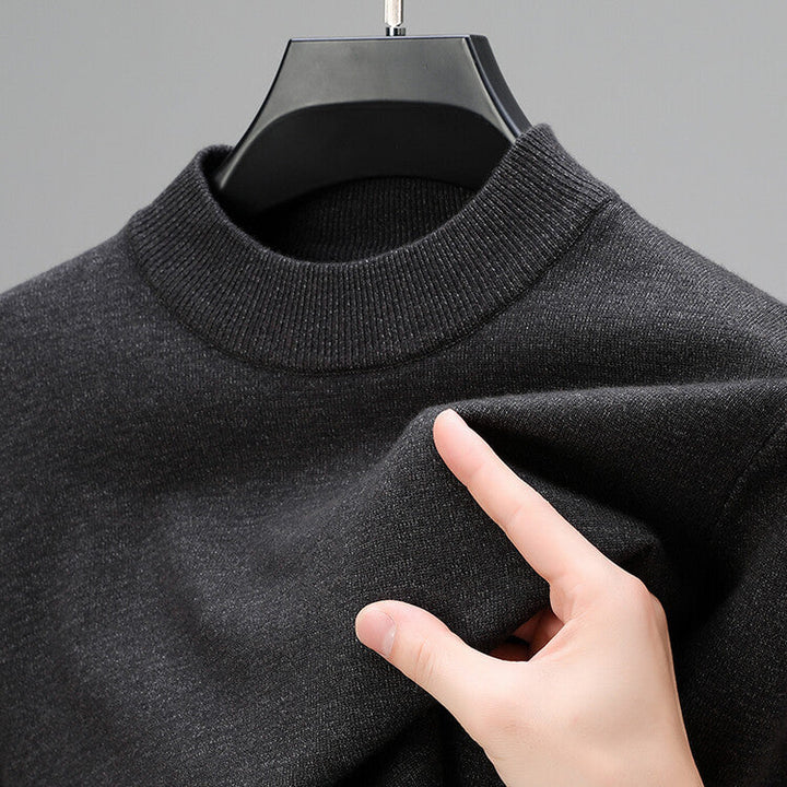 James | Men’s Mock Neck Knit Sweater