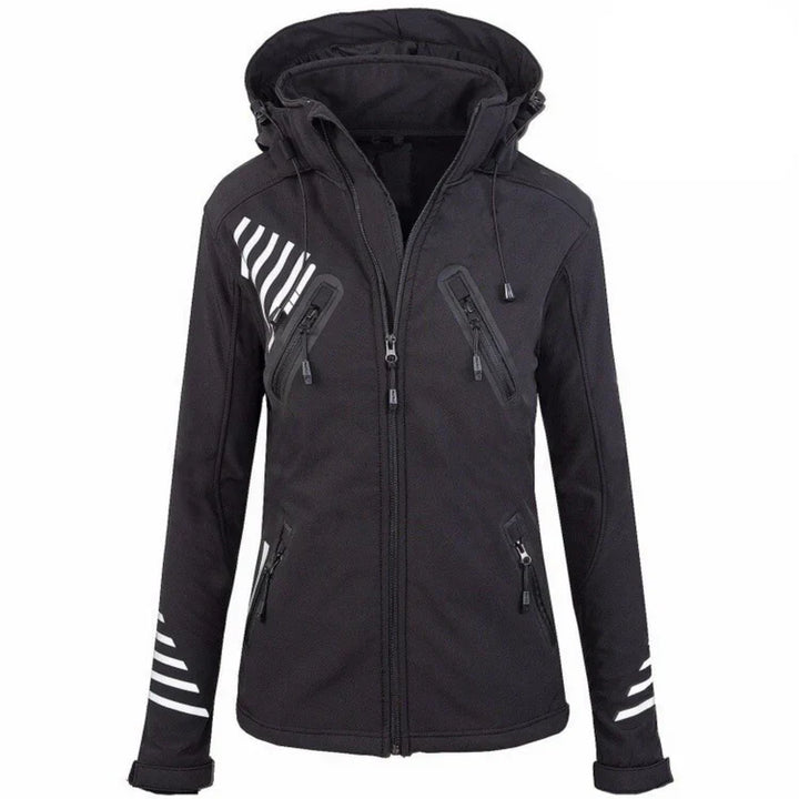 Zorina | Women's Sport Winter Jacket with Hood and Zippers