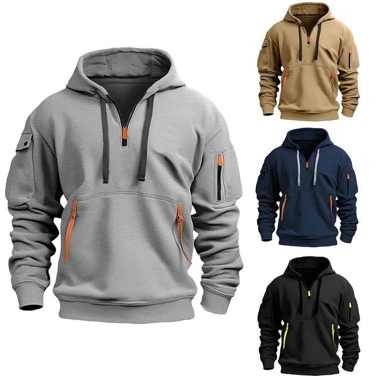 Jordan | Men's Quarter-Zip Hoodie with Multiple Pockets