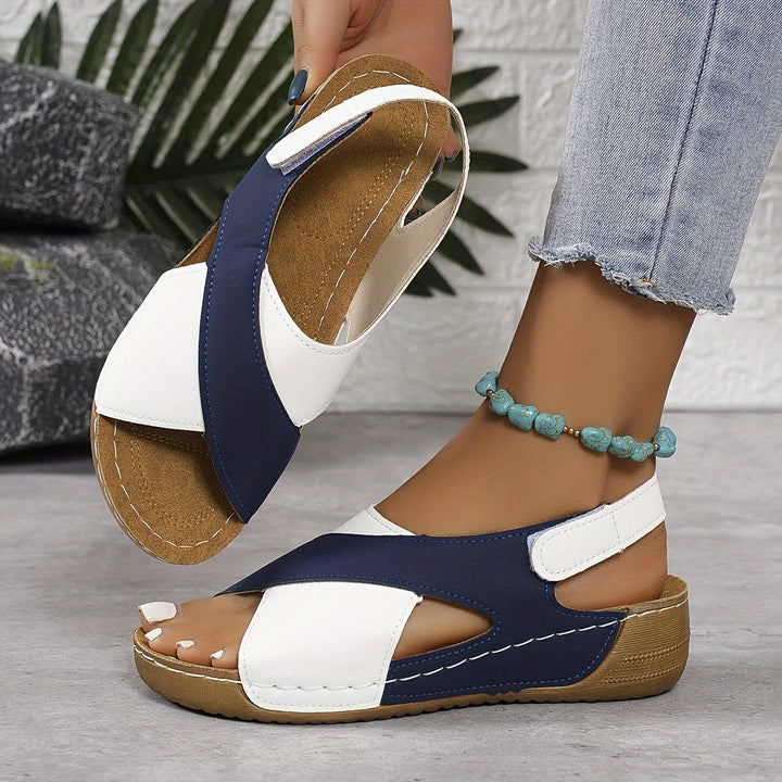 Selene | Women’s Orthopedic Criss-cross Wedge Sandals