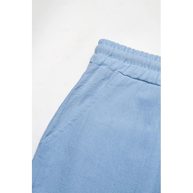 Ulysses | Men’s Lightweight Cargo Linen Shorts with Drawstring