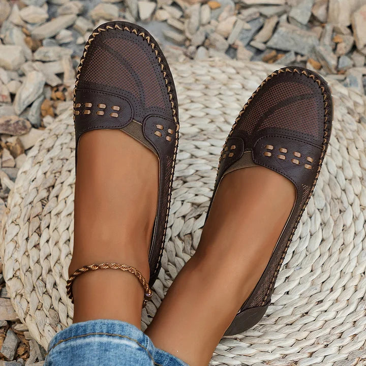 Madeline | Women's Slip-on Loafers with Stitched Style