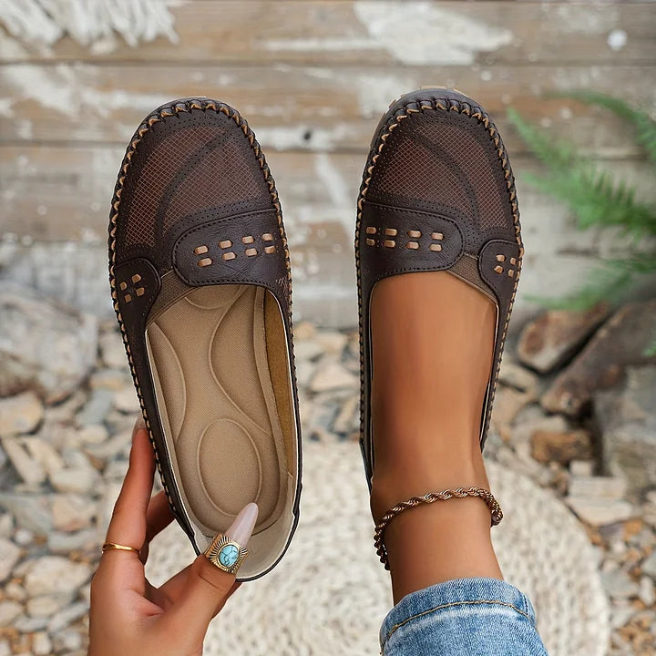 Madeline | Women's Slip-on Loafers with Stitched Style