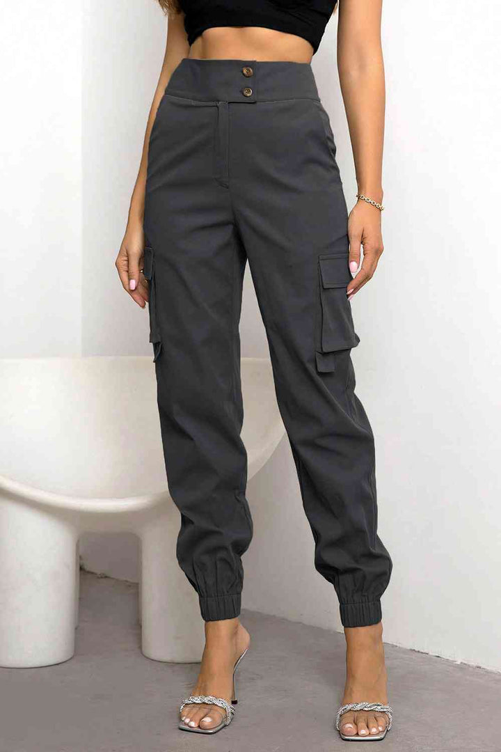Natasha | Women’s High Waisted Cargo Jogger Pants