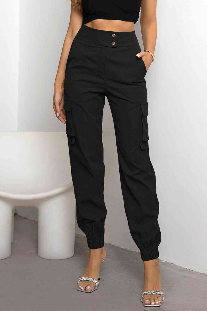 Natasha | Women’s High Waisted Cargo Jogger Pants