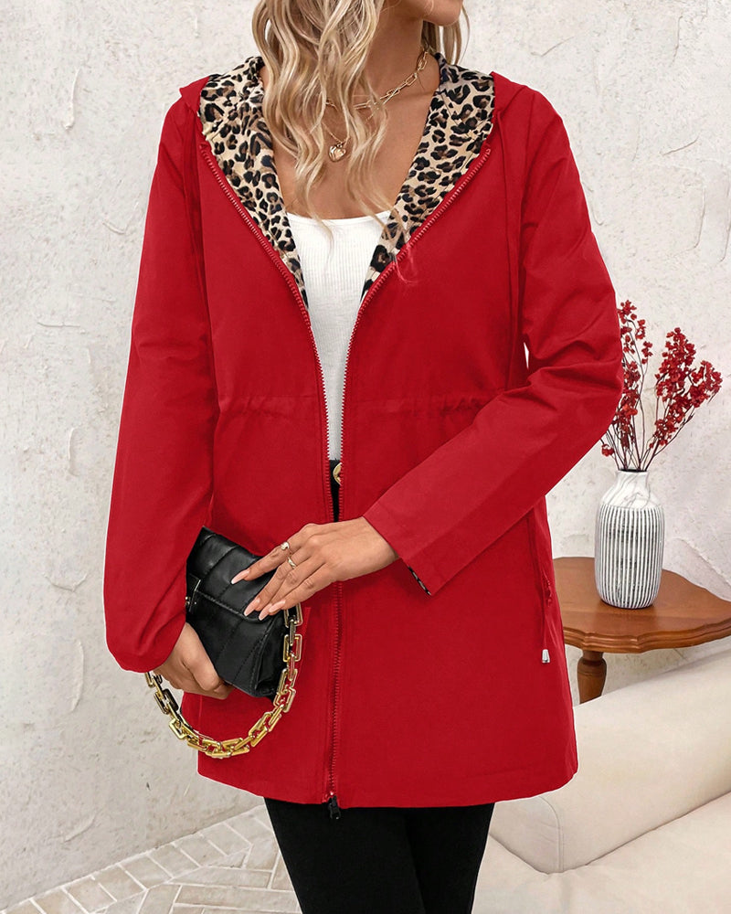 Rosmira | Women's Reversible Mid-Length Jacket with Hood