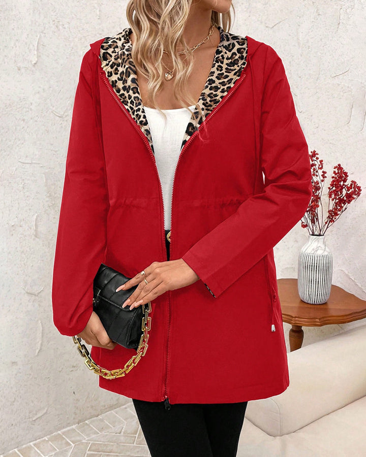 Rosmira | Women's Reversible Mid-Length Jacket with Hood
